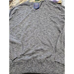 American Eagle Athletic Fit V Neck Gray Sweater Men's Size 2XL XXL